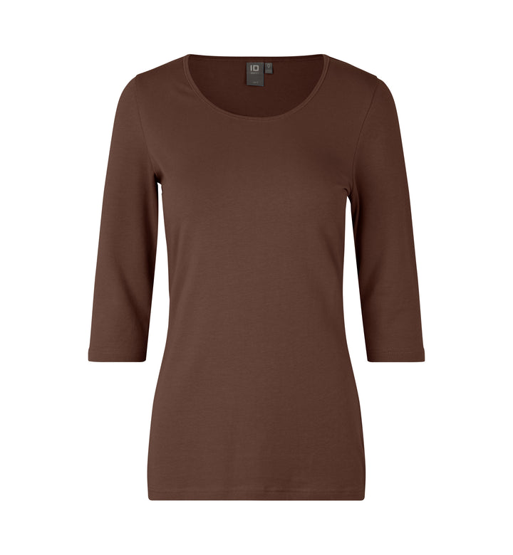 Stretch T-shirt | ¾ ærmet | dame