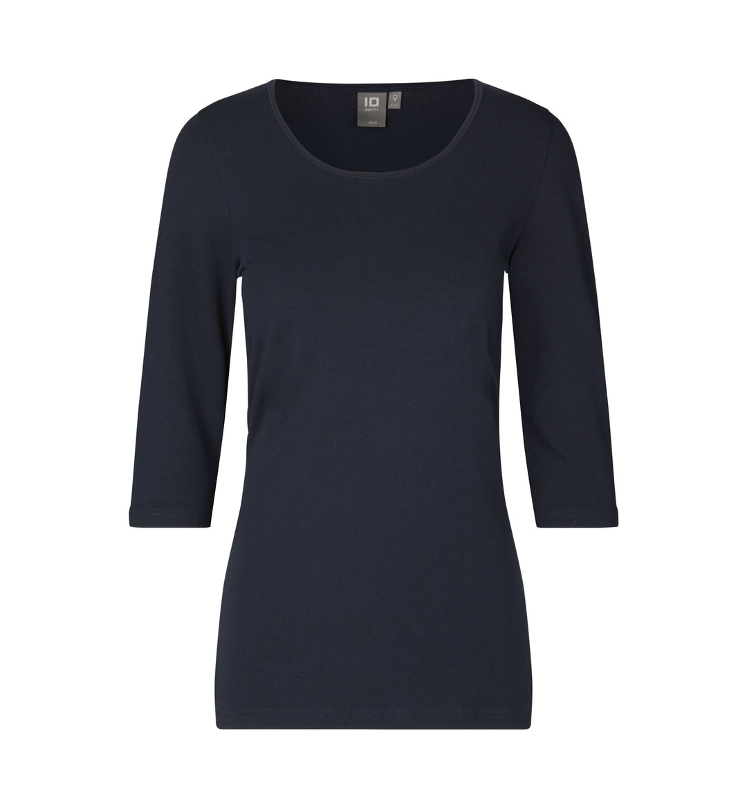 Stretch T-shirt | ¾ ærmet | dame