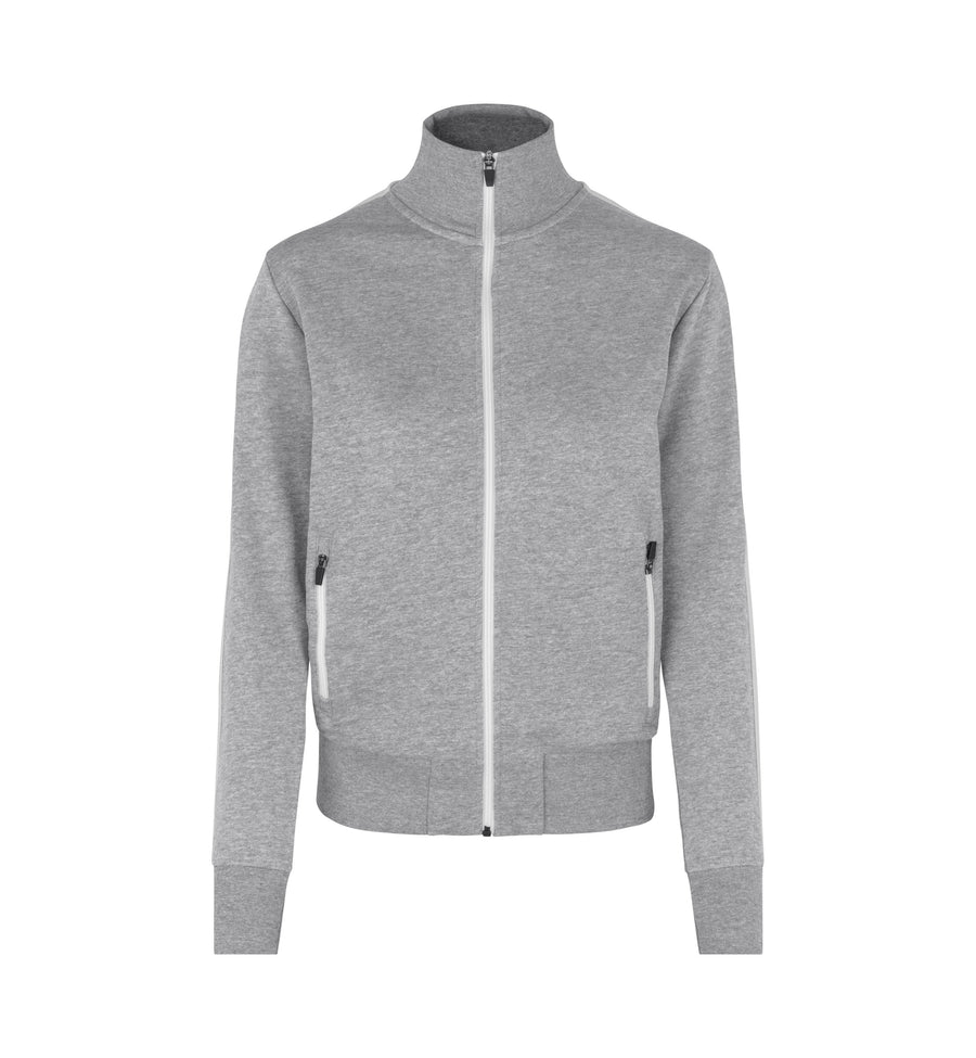 Sweat cardigan | kontrast | dame