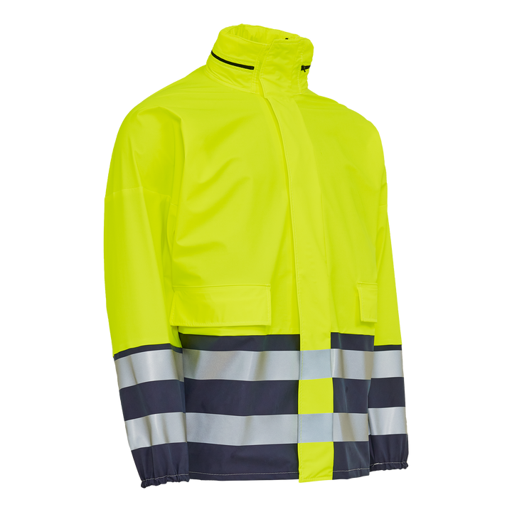 PU visible regnjakke med reflekser