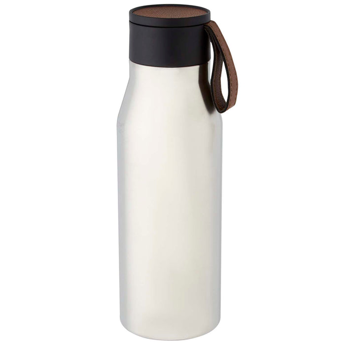 Ljungan 500 ml kobber vakuum isoleret flaske i rustfrit stål med rem i PU-læder og låg