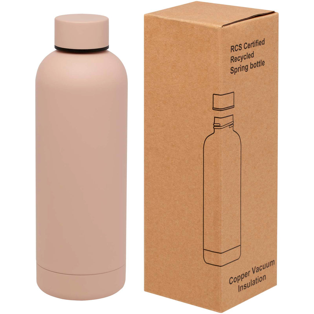 Spring 500 ml RCS certificeret recycled rustfrit stål kobbervakuumisoleret flaske