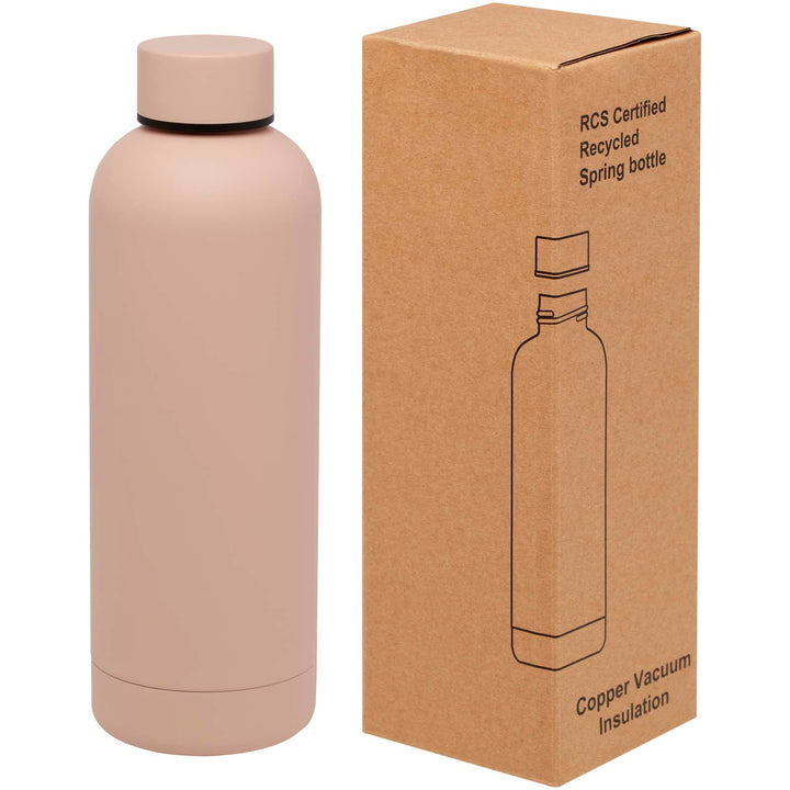 Spring 500 ml RCS certificeret recycled rustfrit stål kobbervakuumisoleret flaske