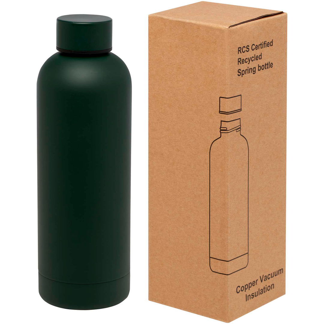 Spring 500 ml RCS certificeret recycled rustfrit stål kobbervakuumisoleret flaske