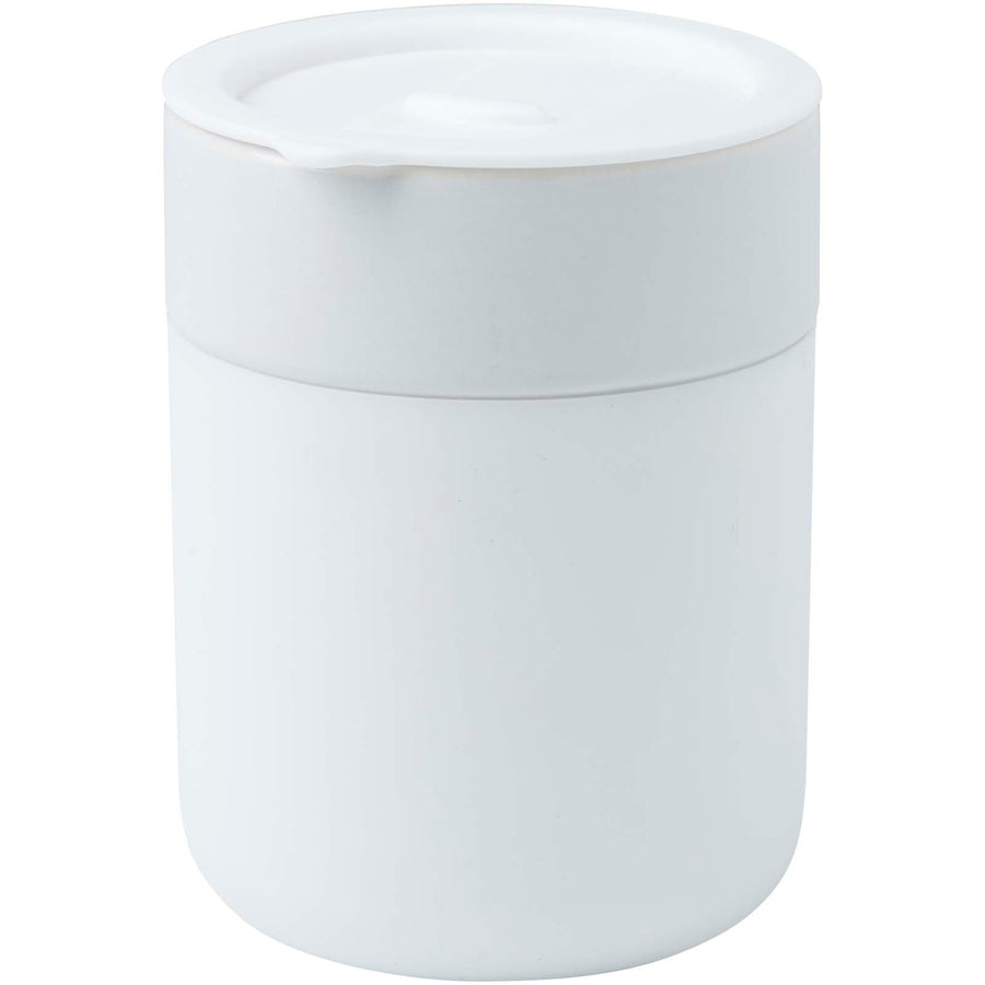 Java 330 ml keramikkrus med silikonegreb og plastiklåg