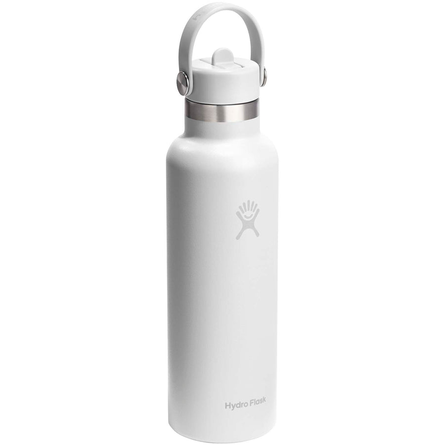 Hydro Flask Standard Mouth 621 ml isoleret vandflaske i rustfrit stål med sugerørslåg