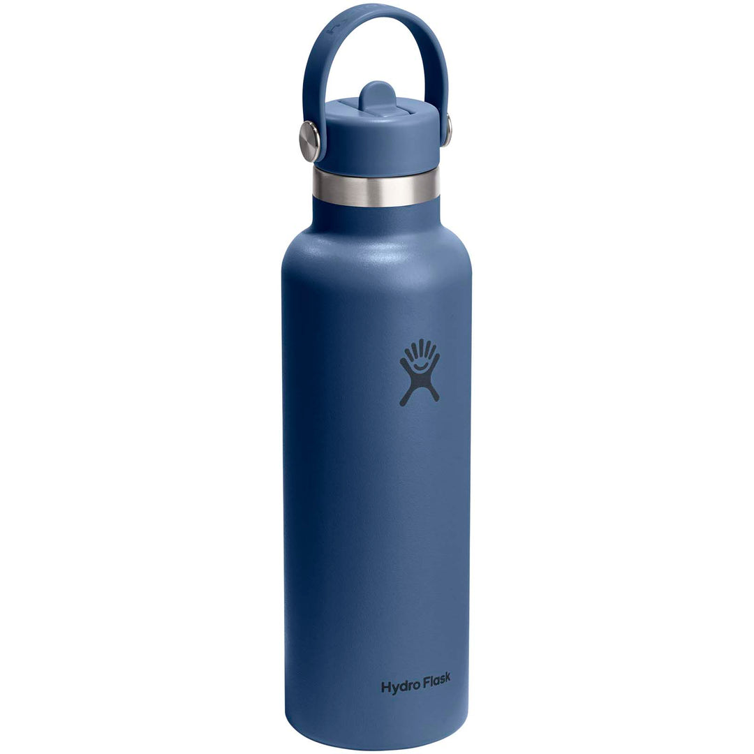 Hydro Flask Standard Mouth 621 ml isoleret vandflaske i rustfrit stål med sugerørslåg