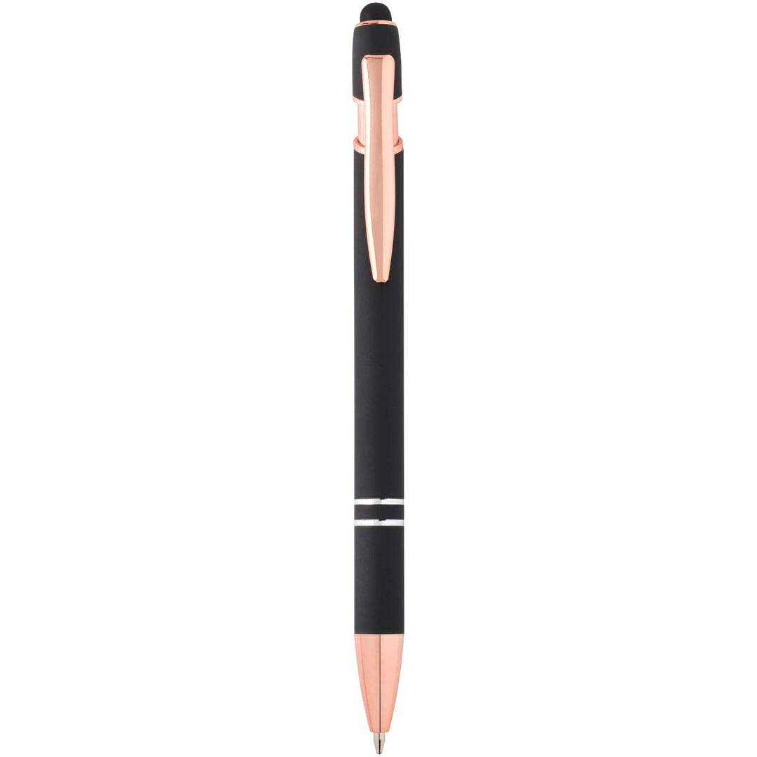 Nanna kuglepen med rosaguld finish (sort refill)