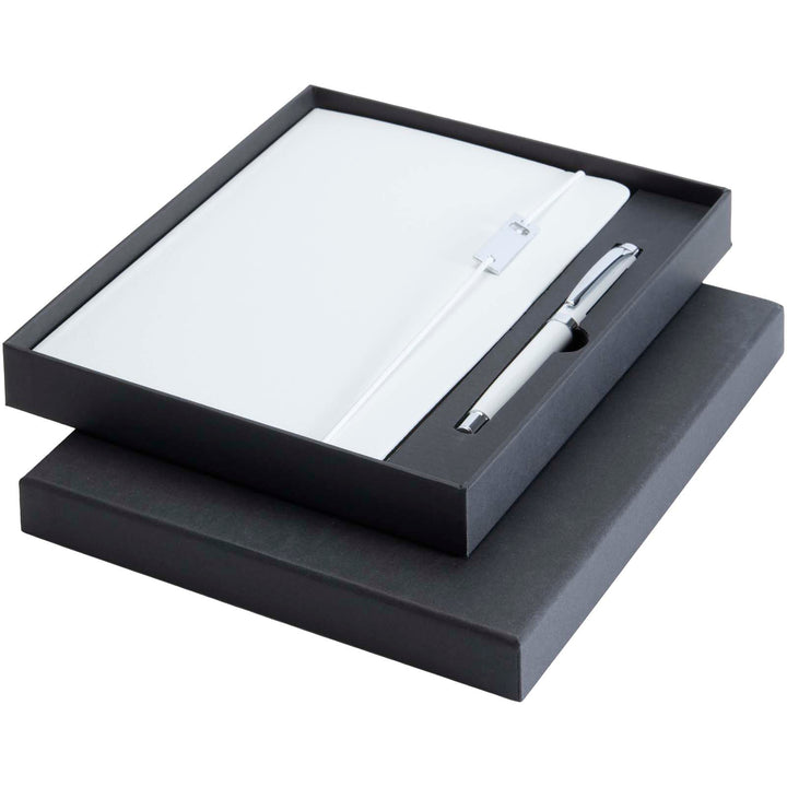 Legato Elegance hardcover notesbog i A5 og med rollerball pennesæt