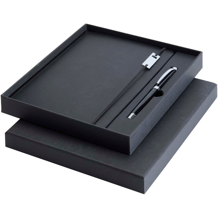 Legato Elegance hardcover notesbog i A5 og med rollerball pennesæt