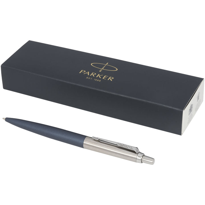 Parker Jotter XL mat kuglepen med kromdetaljer (blå refill)