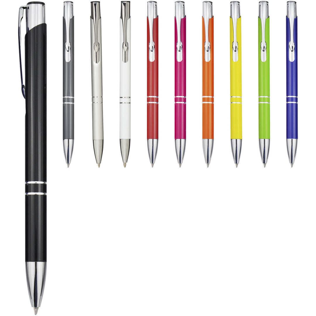 Moneta klikkuglepen i aluminium (sort refill)