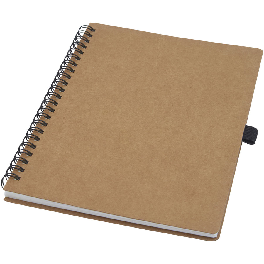 Cobble A5 wire-o notesbog fremstillet af genanvendt pap med stenpapir