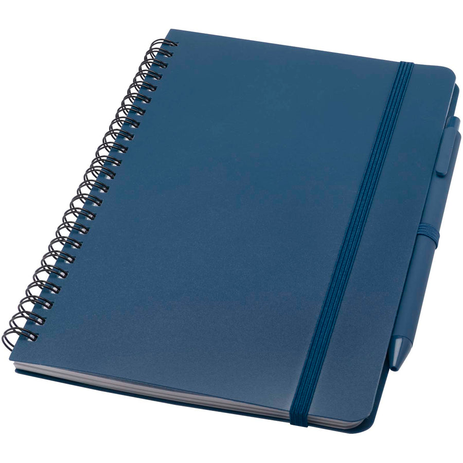 Thalaasa A5 recycled hardcover notesbog med kuglepen (sort refill)