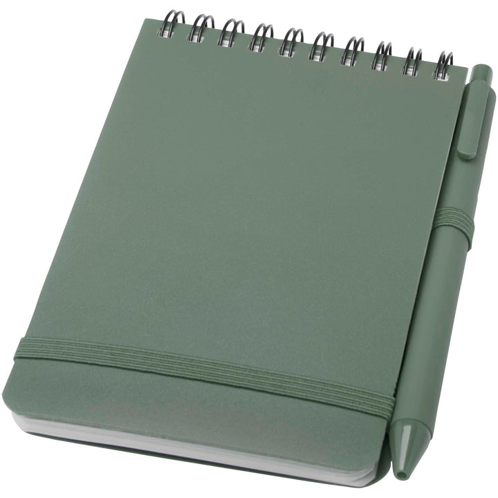 Thalaasa A6 recycled hardcover notesbog med kuglepen (sort refill)