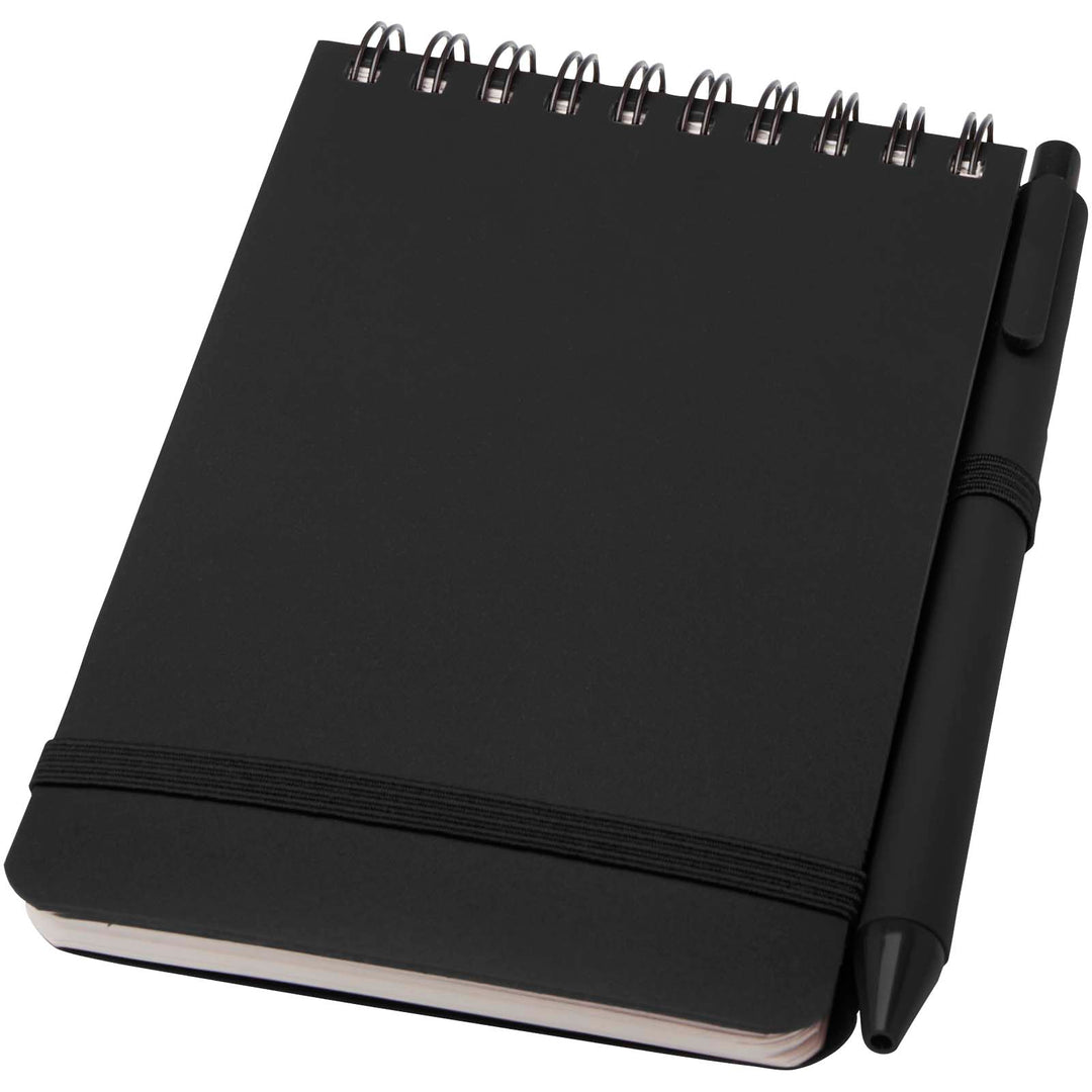 Thalaasa A6 recycled hardcover notesbog med kuglepen (sort refill)
