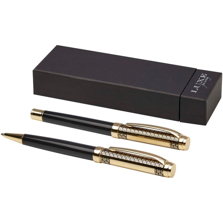 Legato sæt med kuglepen og rollerballpen (blå refill)