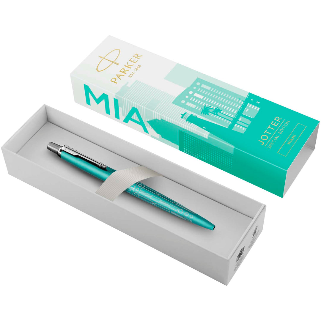 Parker Jotter SE Global Icons kuglepen (blå refill)
