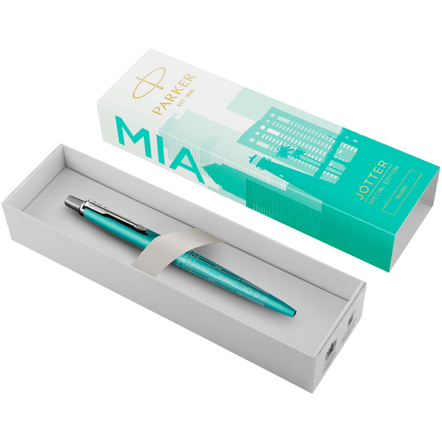 Parker Jotter SE Global Icons kuglepen (blå refill)