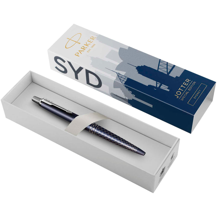 Parker Jotter SE Global Icons kuglepen (blå refill)