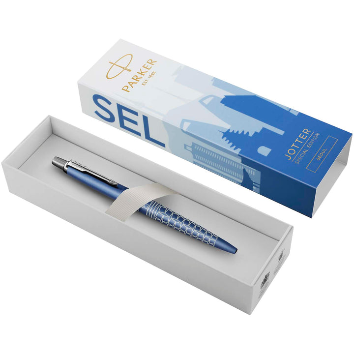 Parker Jotter SE Global Icons kuglepen (blå refill)