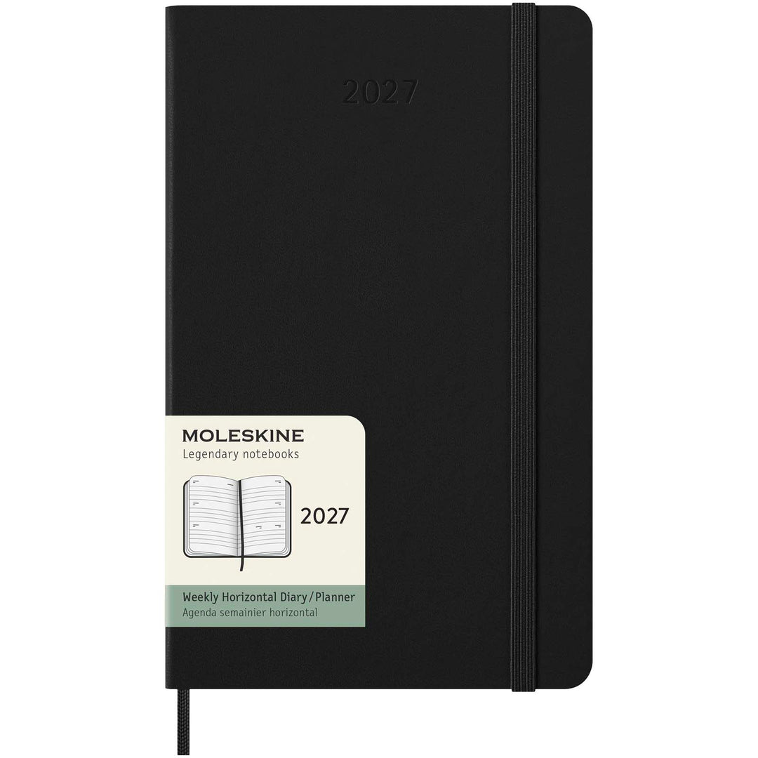 Moleskine L hard cover 12 måneders vandret ugekalender