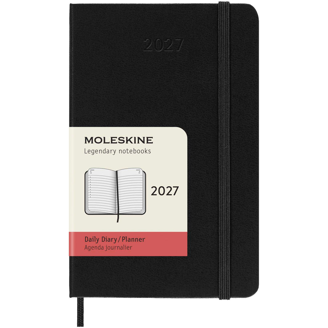 Moleskine hard cover 12 måneders daglig lommekalender
