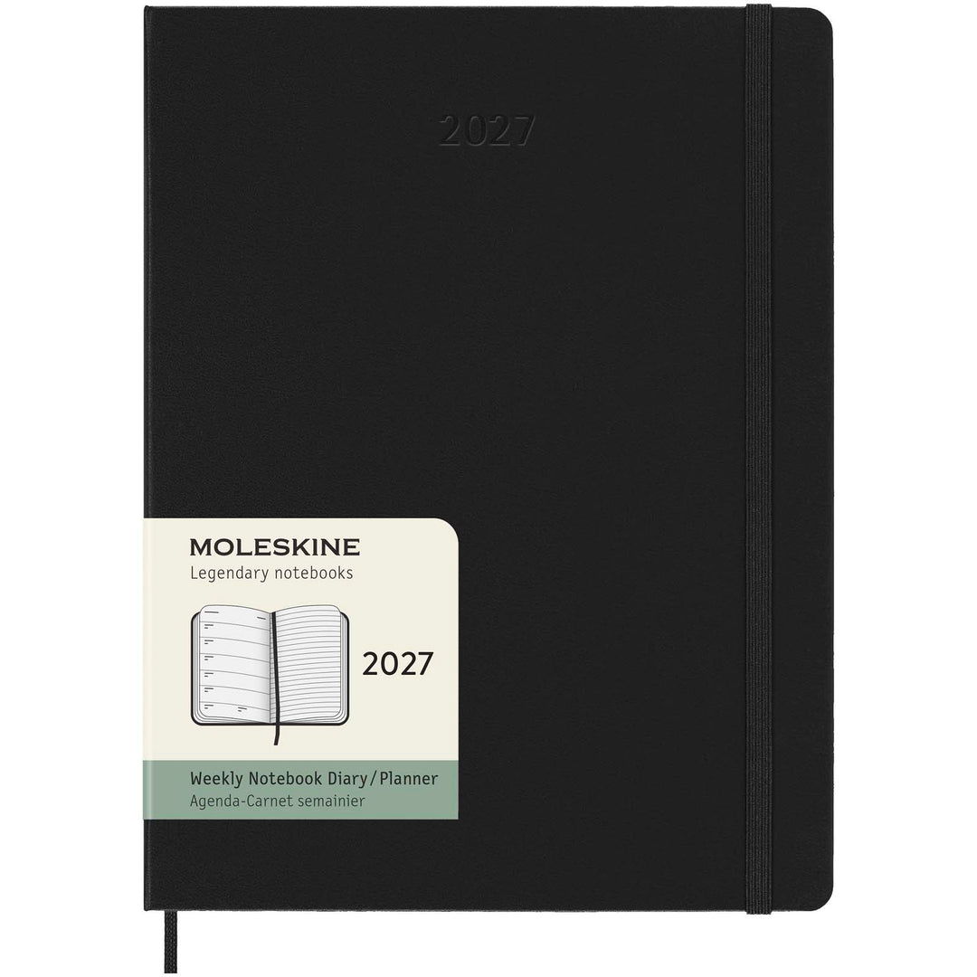 Moleskine XL hard cover 12 måneders ugekalender