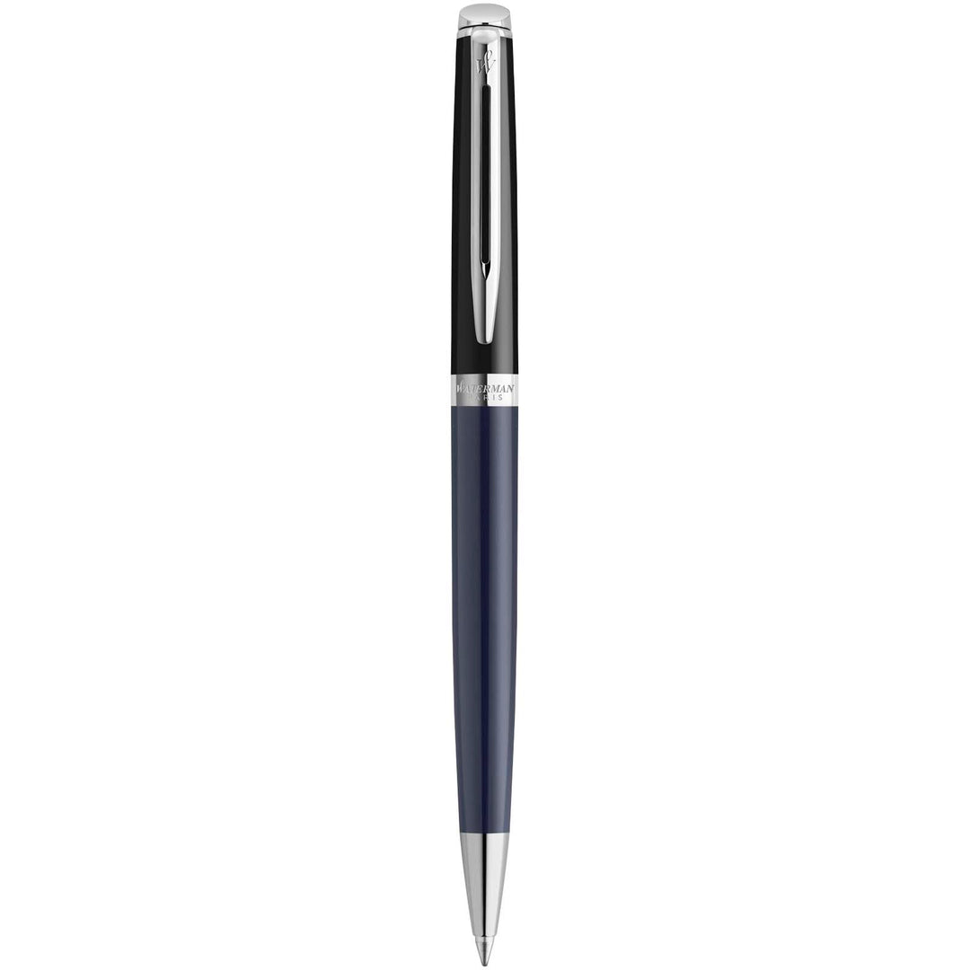 Waterman Hemisphere farveblokerende kuglepen med palladiumkant (blå refill)