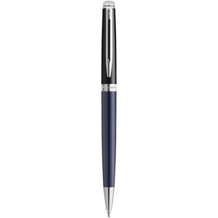 Waterman Hemisphere farveblokerende kuglepen med palladiumkant (blå refill)