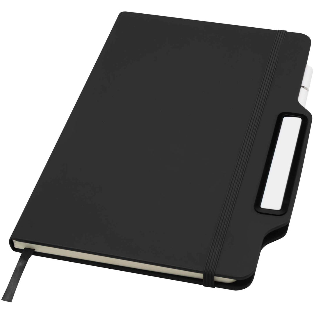 Nexus A5 hardcover notesbog med pen og blyantkombination (sort refill)