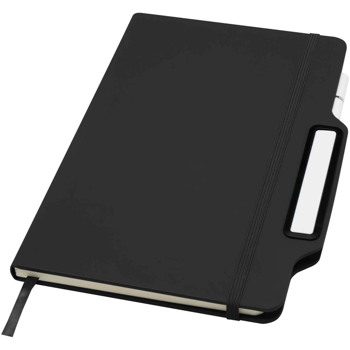 Nexus A5 hardcover notesbog med pen og blyantkombination (sort refill)
