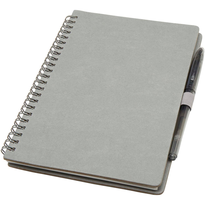 Slate genanvendelig A5 notesbog sæt med hard cover og med pen (sort refill)