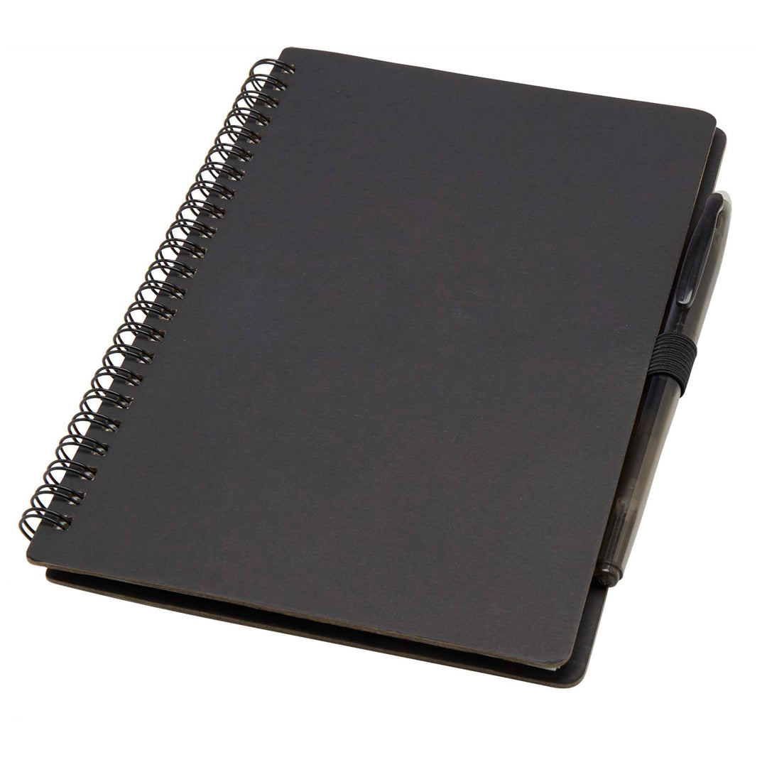 Slate genanvendelig A5 notesbog sæt med hard cover og med pen (sort refill)