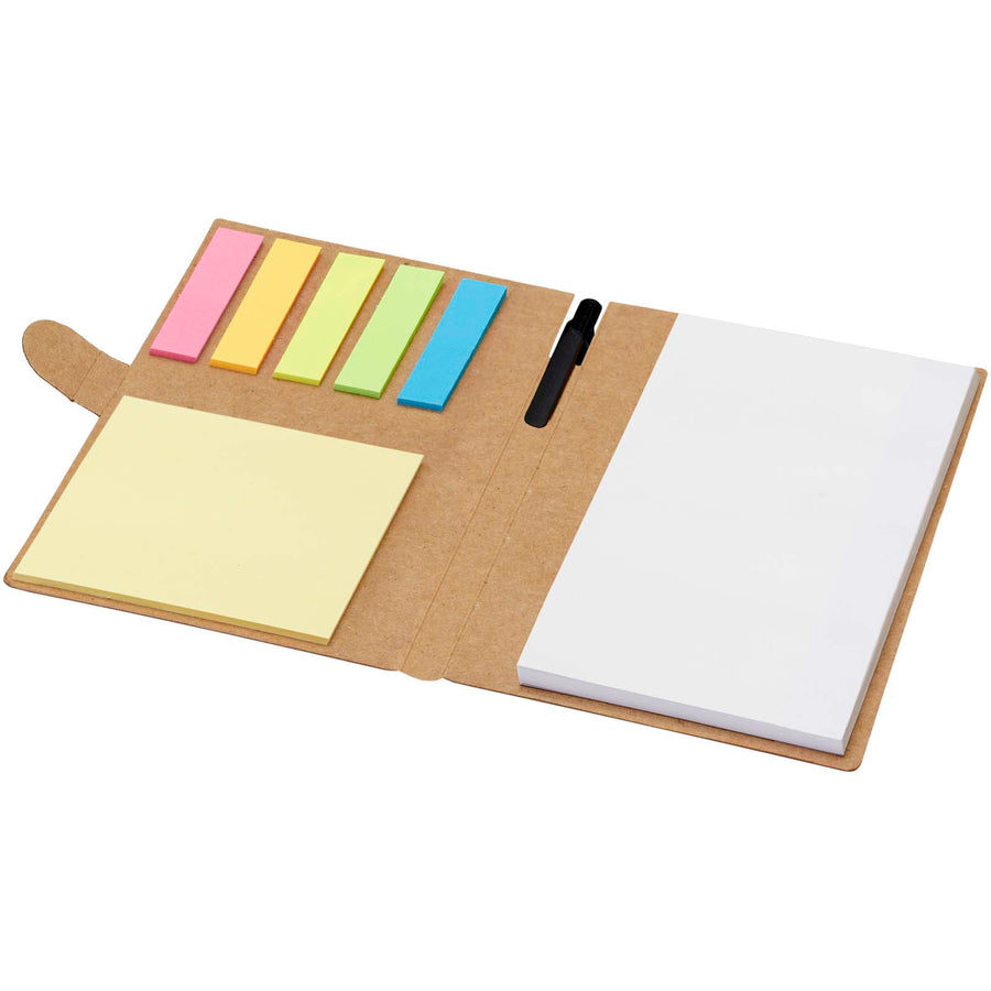 Swift hæfte med sticky notes og kuglepen (sort refill)