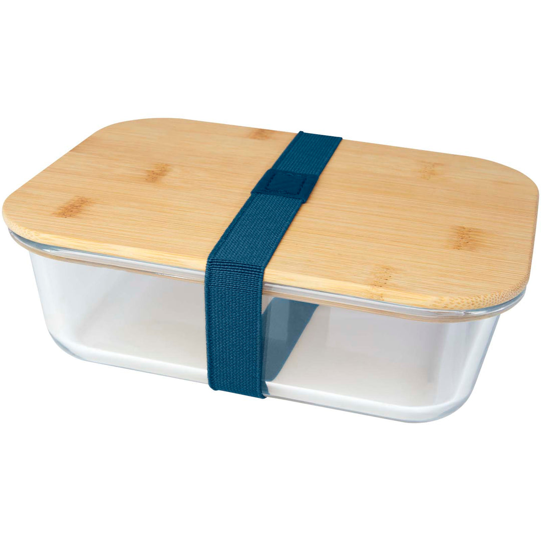 Roby 1000 ml glasmadkasse med bambuslåg