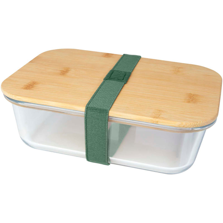 Roby 1000 ml glasmadkasse med bambuslåg
