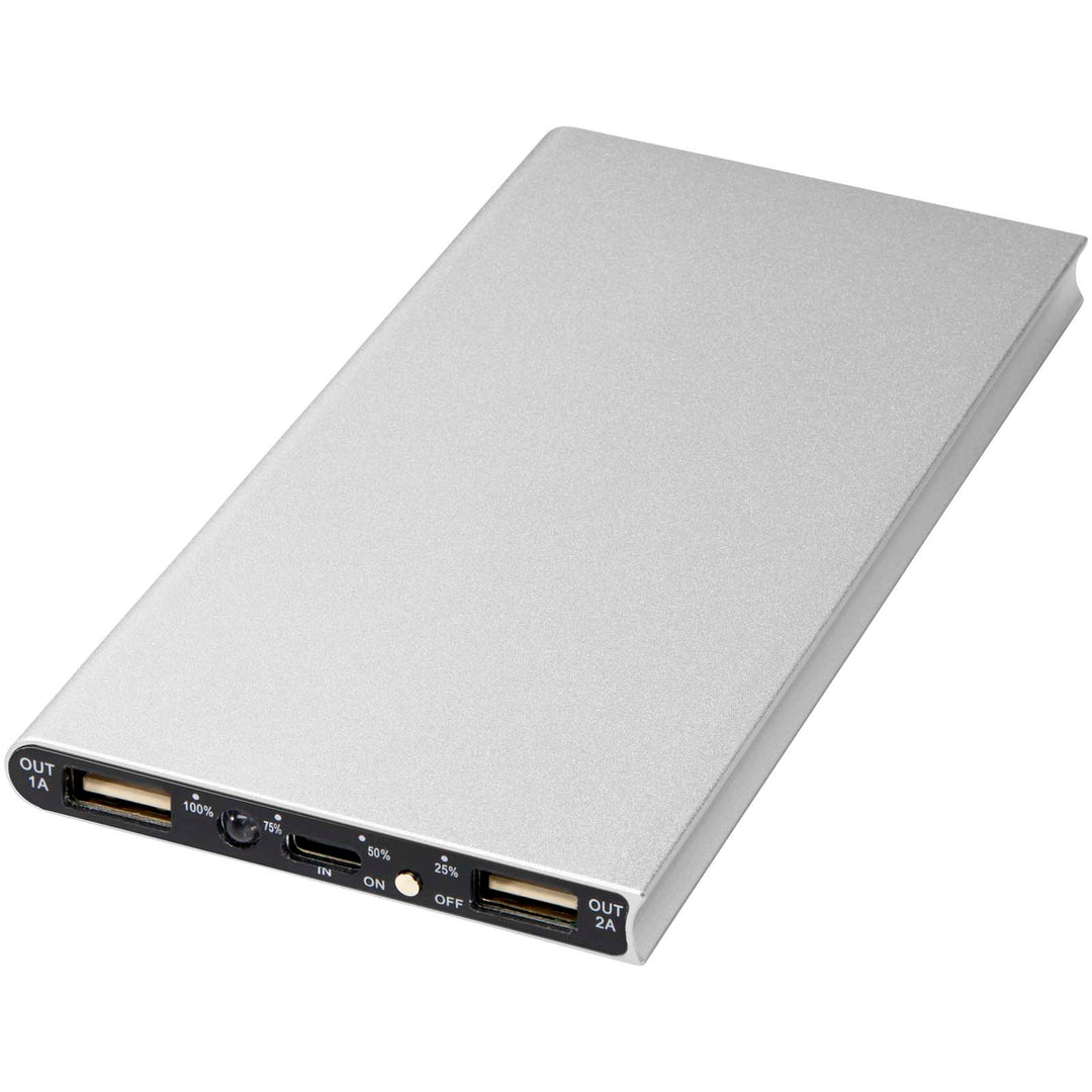 Plate 8000 mAh powerbank i aluminium