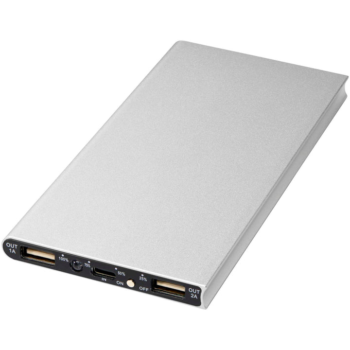Plate 8000 mAh powerbank i aluminium