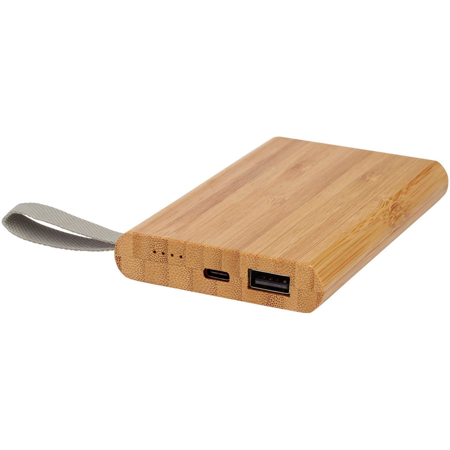 Tulda 5000 mAh powerbank af bambus