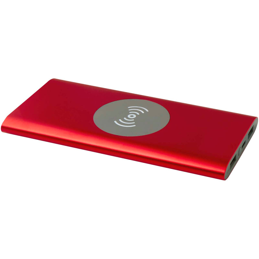 Juice 8000 mAh Type-C trådløs powerbank i genvundet aluminium