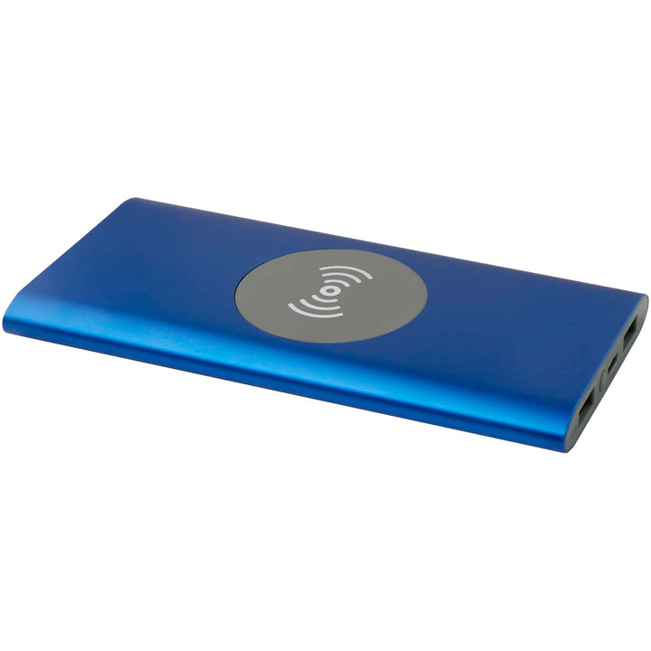 Juice 8000 mAh Type-C trådløs powerbank i genvundet aluminium