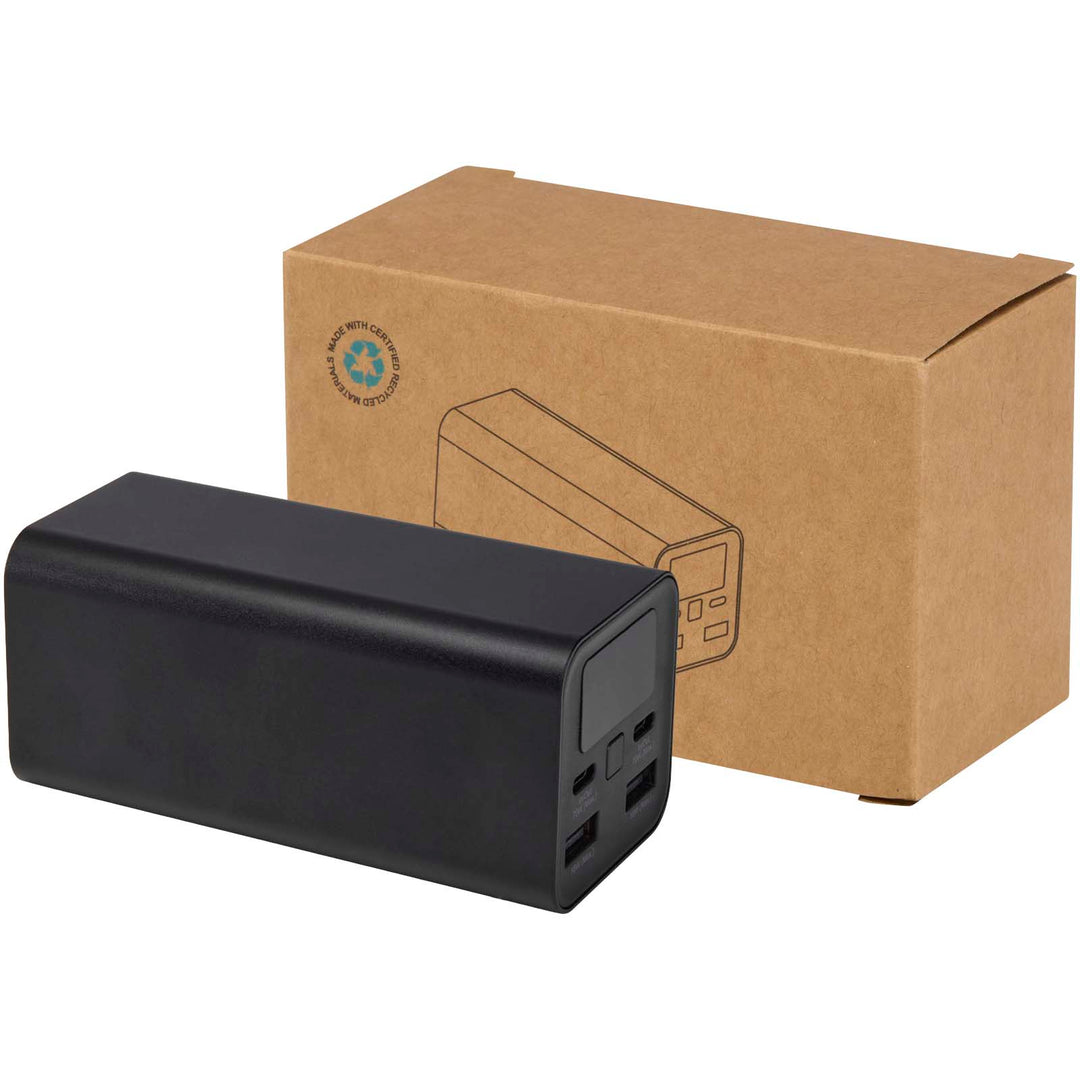Acamar 20,000 mAh 70 W laptop powerbank af genvundet aluminium