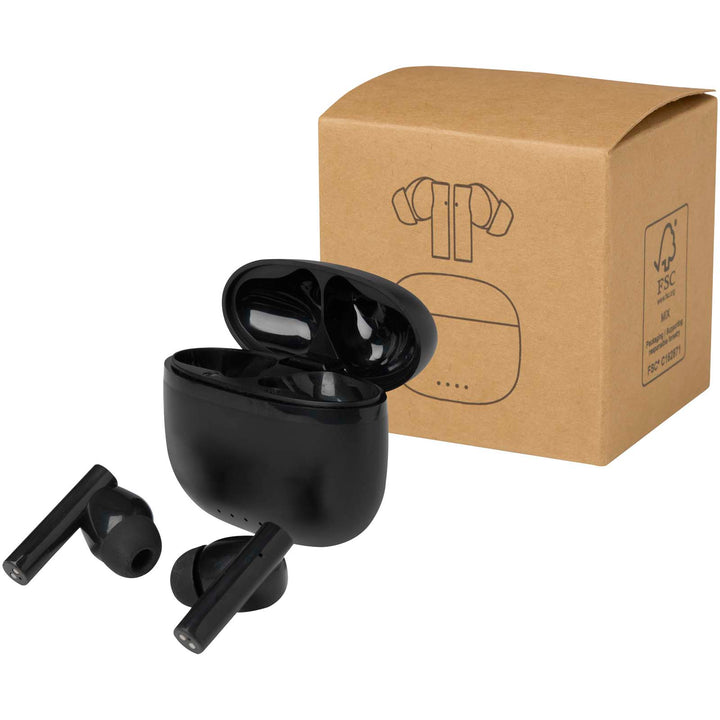 Alterf True Wireless Bluetooth® headset i genvundet plast med silikoneørepropper