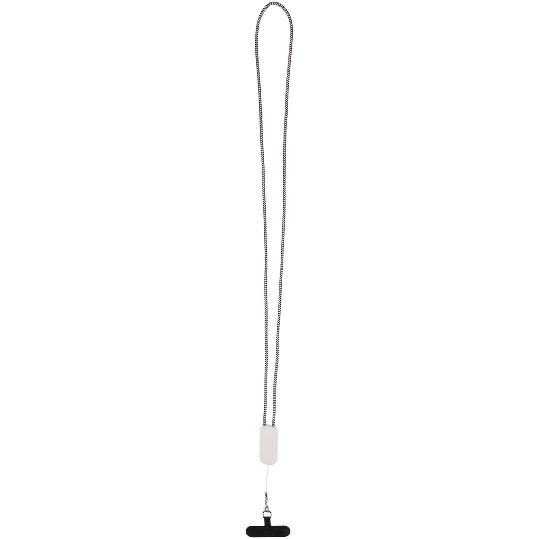 Anser smartphone lanyard af genvundet plast med indbygget 27 W 5-i-1-kabel