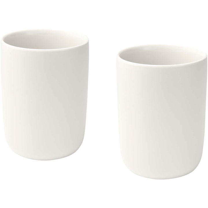 Male 350 ml keramiske kopper med mat finish - sæt med 2