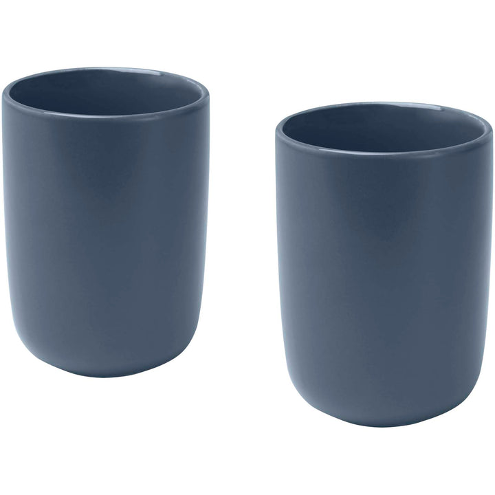 Male 350 ml keramiske kopper med mat finish - sæt med 2
