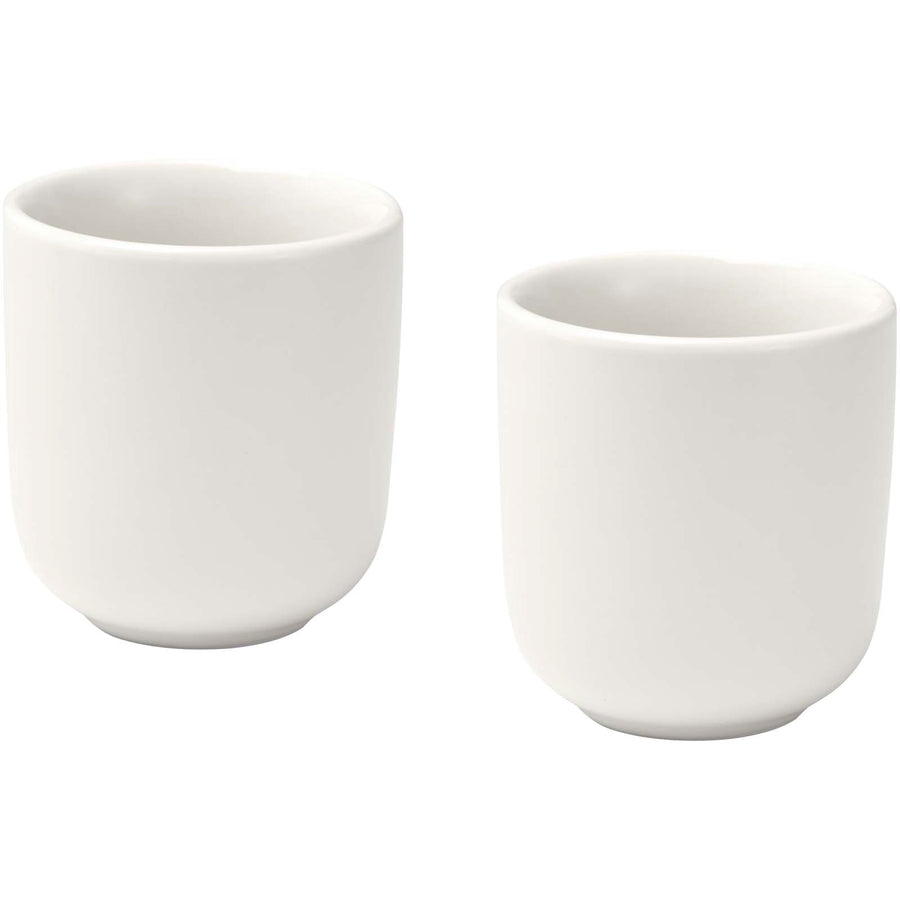 Male 90 ml keramiske espressokopper med mat finish - sæt med 2