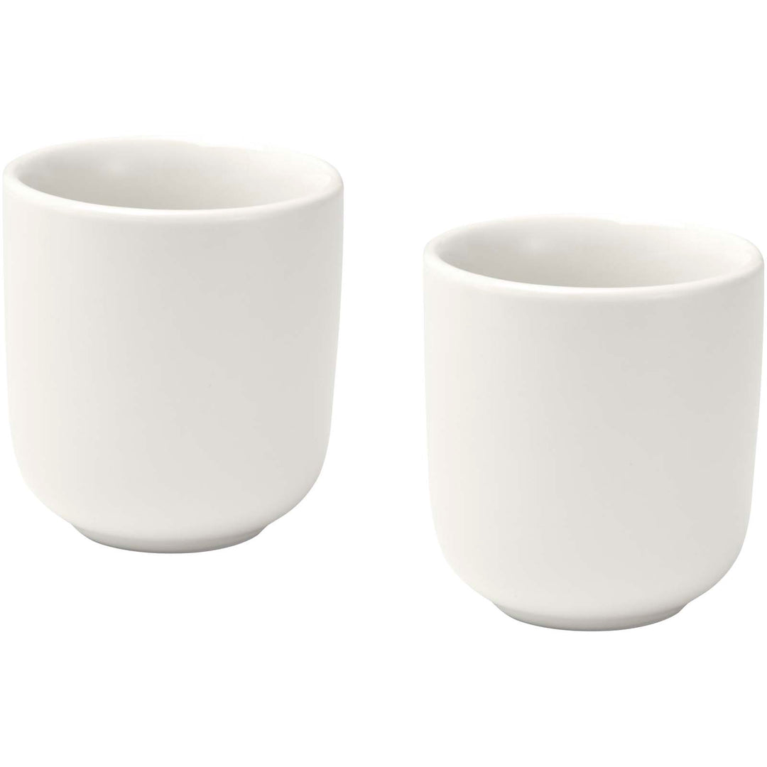Male 90 ml keramiske espressokopper med mat finish - sæt med 2