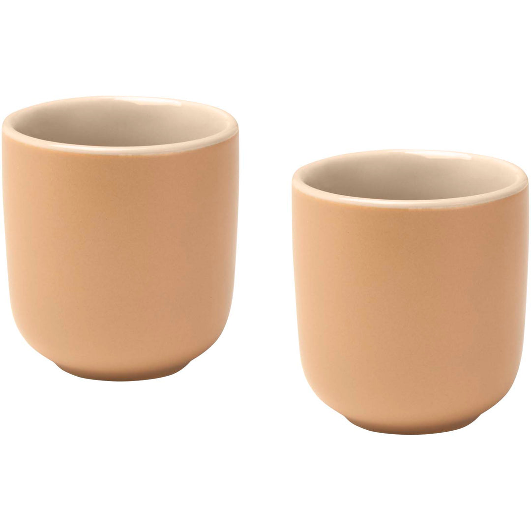 Male 90 ml keramiske espressokopper med mat finish - sæt med 2